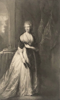 la_reine_charlotte_t_gainsborough_1727-1788__estampe_heliogravure_de_1910