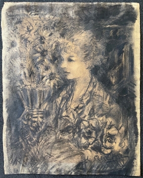 femme_au_bouquet_fusain_debut_xxe_signe_l_screpel