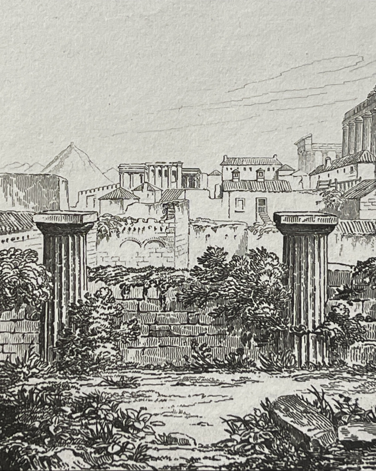 athens_acropolis_propylaea_greece_antique_engraving_1835_parthenon_grece_athenes