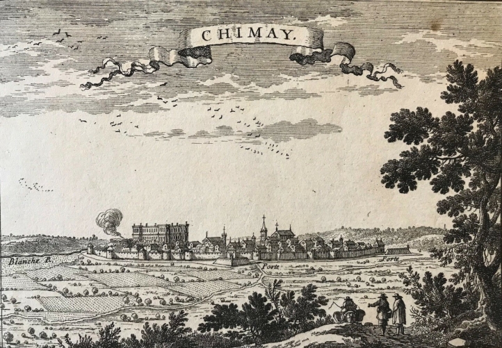 chimay_hainaut_belgium_gravure_au_burin_1680_kupferstich_beaulieu_belgique