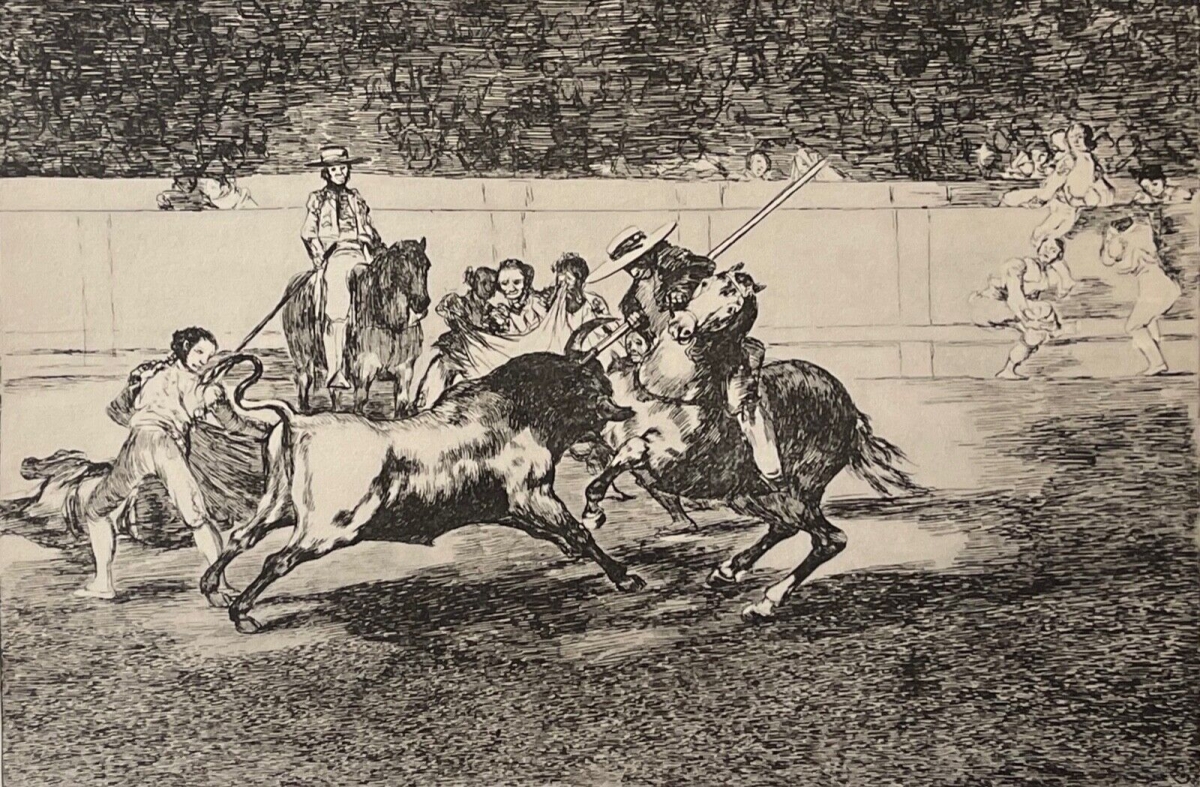 francisco_goya_1746-1828_espagne_tauromachie_taureau_fac-simile_28_c_1982_cheval