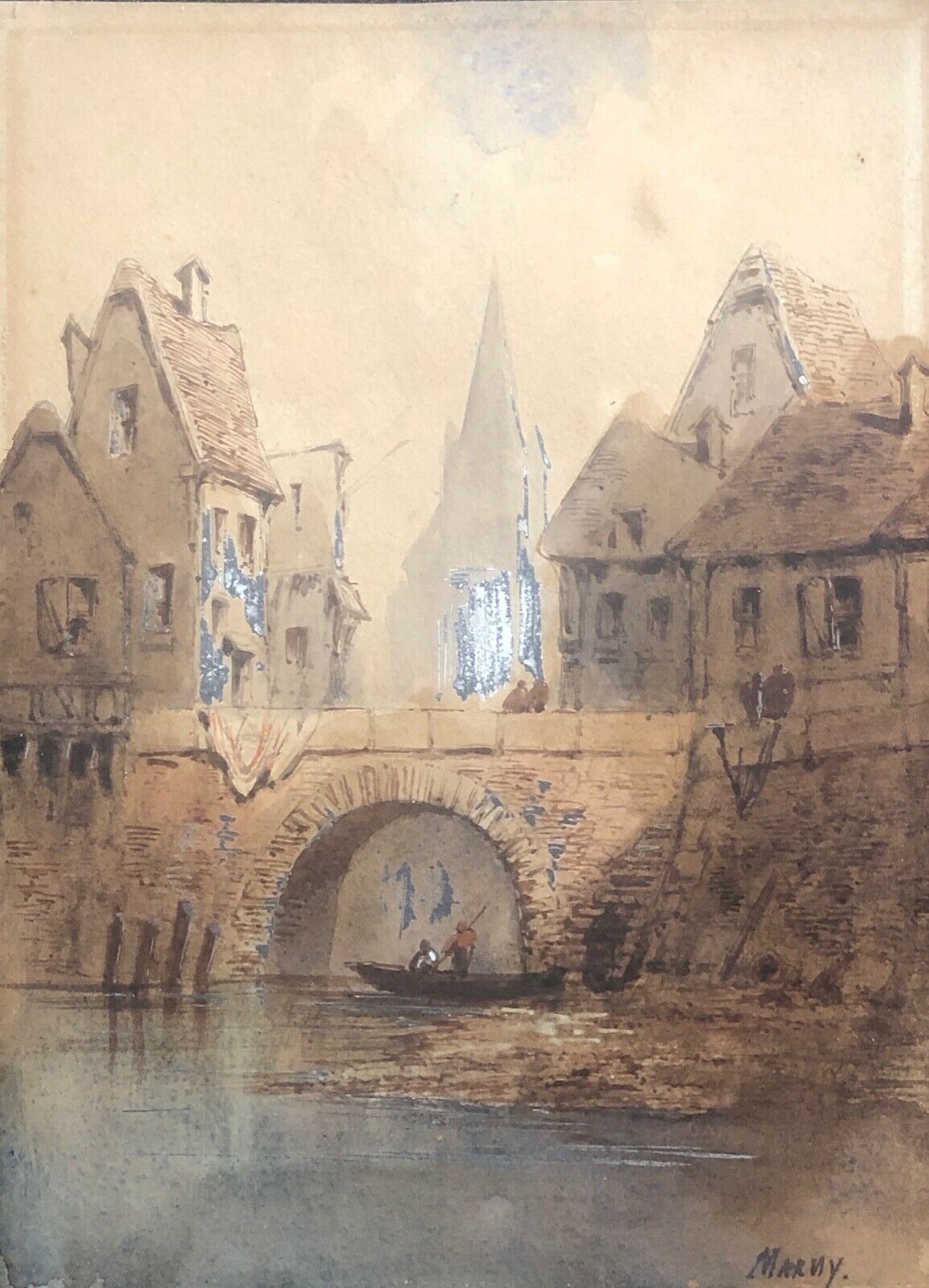 paul_marny_1829-1914_aquarelle_vue_dune_ville_normandie_vers_1860