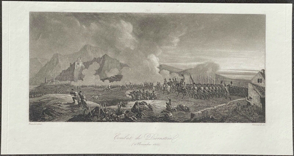 combat_de_diernstein_autriche_1805_napoleon_bonaparte_empire_france_vers_1840