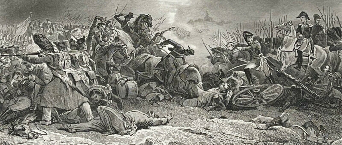 seconde_bataille_de_polotsk_1812_russie_napoleon_bonaparte_gravure_vers_1840