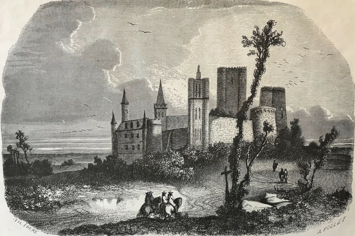chateau_de_loches_gravure_sur_acier_c_1860_collegiale_saint-ours_val_de_loire