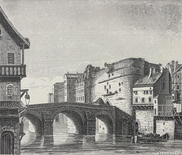 paris_petit_chatelet_forteresse_disparue_ile_de_la_cite_gravure_1845_france