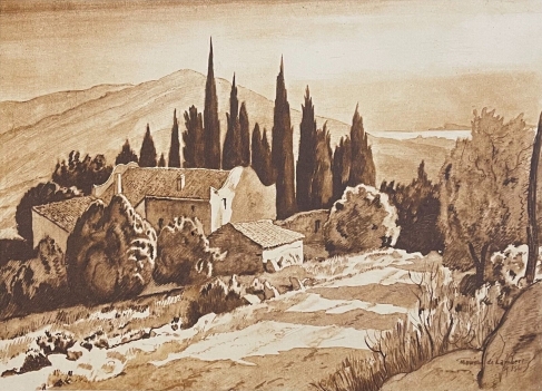 bastide_gravure_vers_1942_provence_france