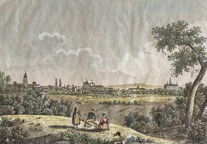 bourg-en-bresse_ain_estampe_colorisee_premiere_moitie_xixe_france