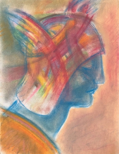 tete_de_gaulois_dans_le_gout_fauve_pastel_vers_1970_anonyme_32_cm_par_25_cm