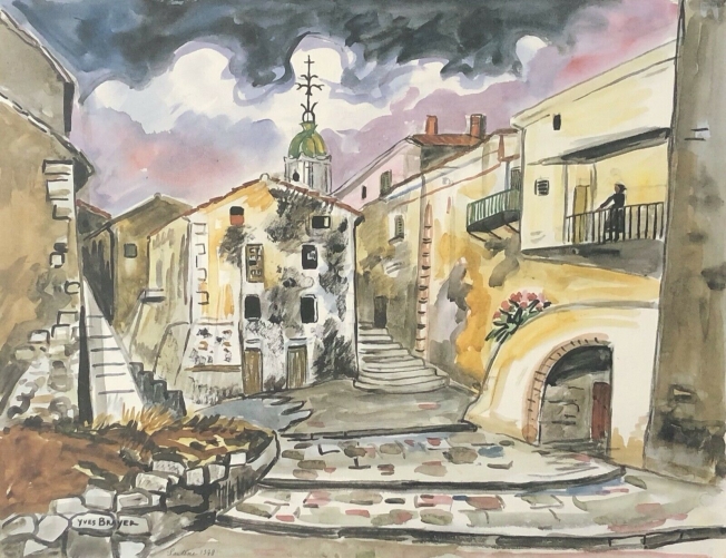 corse_sartene_dapres_yves_brayer_1978_photogravure_france