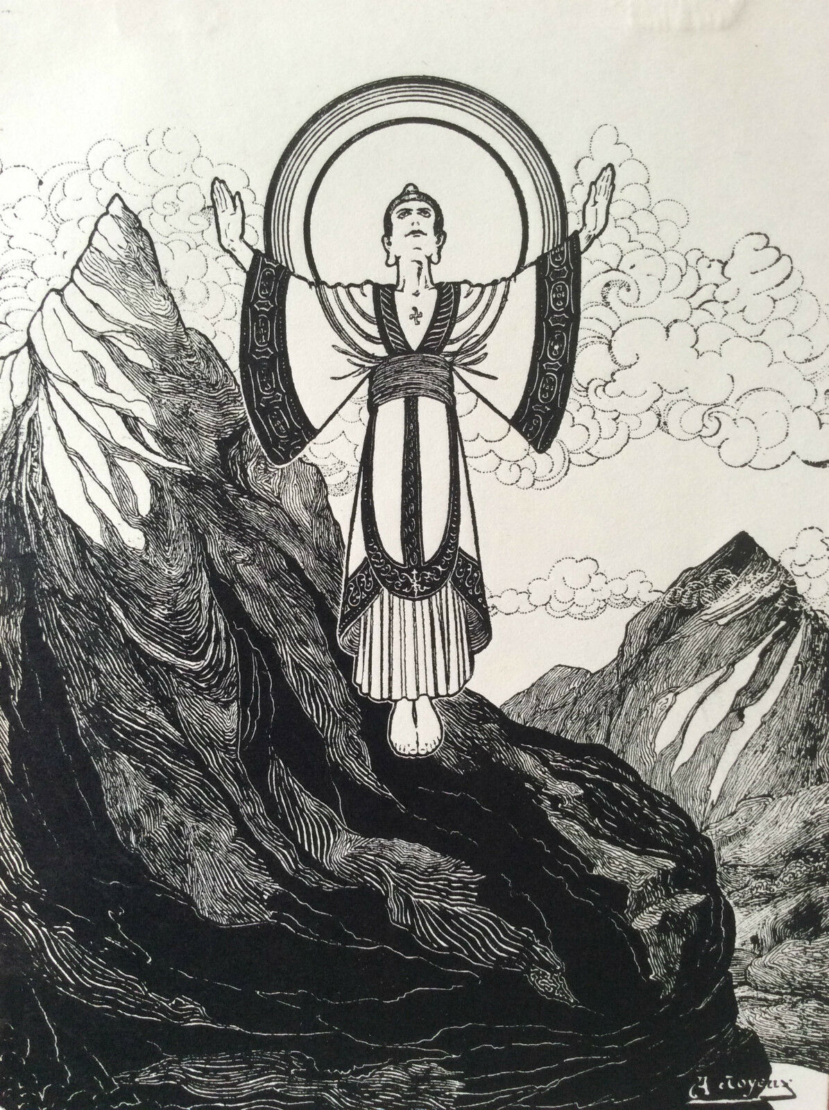 bouddhisme_bouddha_gaudama_paroles_merveilleuses_gravure_sur_zinc_joyeux_1922