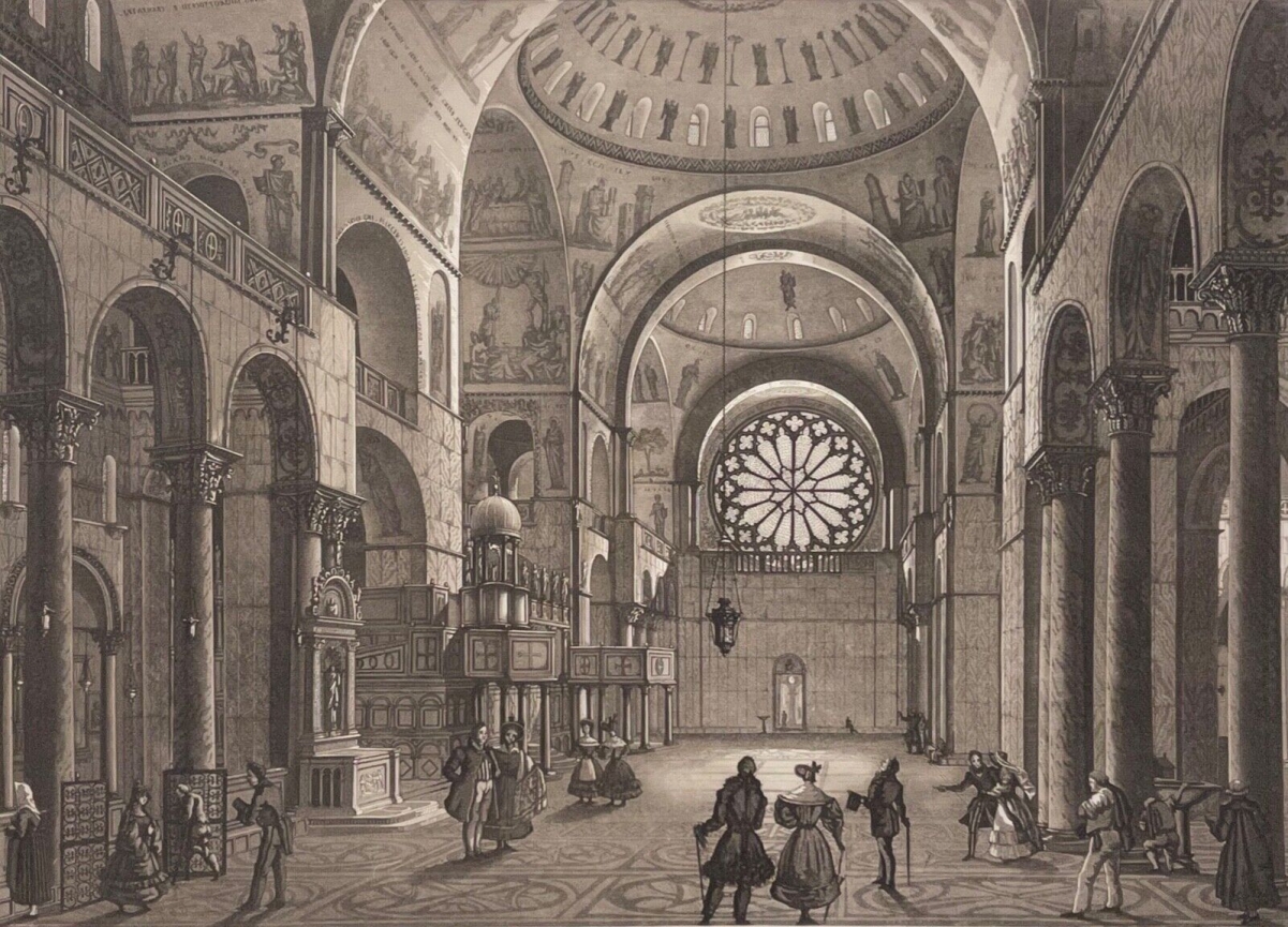 venise_antonio_lazzari_1798-1834_aquatinte_la_basilique_saint-marc_1829_italia_b