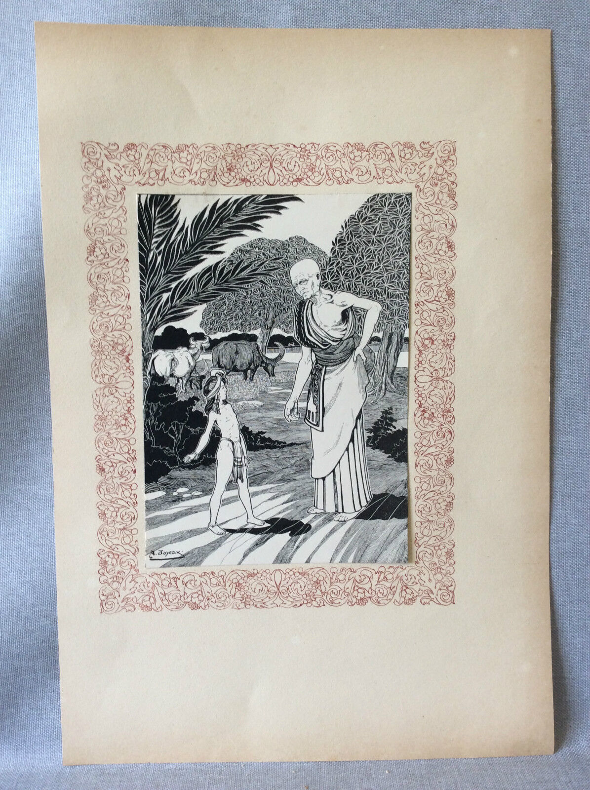 bouddhisme_bouddha_gaudama_paroles_merveilleuses_gravure_sur_zinc_joyeux_1922