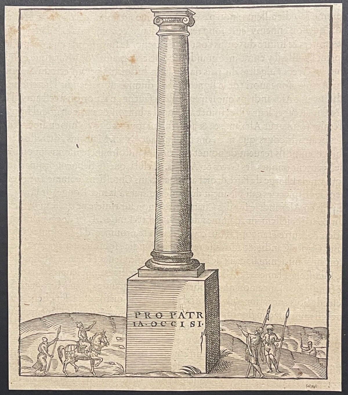 egypte_colonne_de_pompee_alexandrie_andre_thevet_1504-1592_gravure_1575