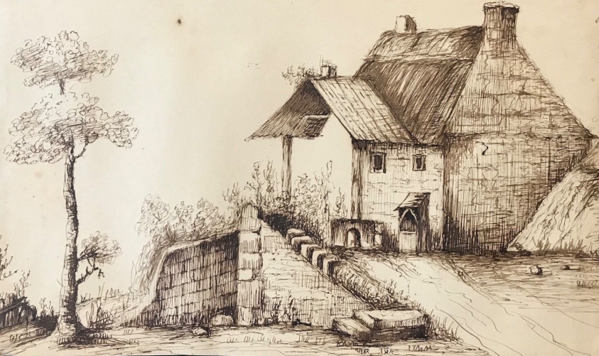 ferme_moyen_age_medievale_encre_vers_1862_proche_de_la_ferme_d???ithe_yvelines