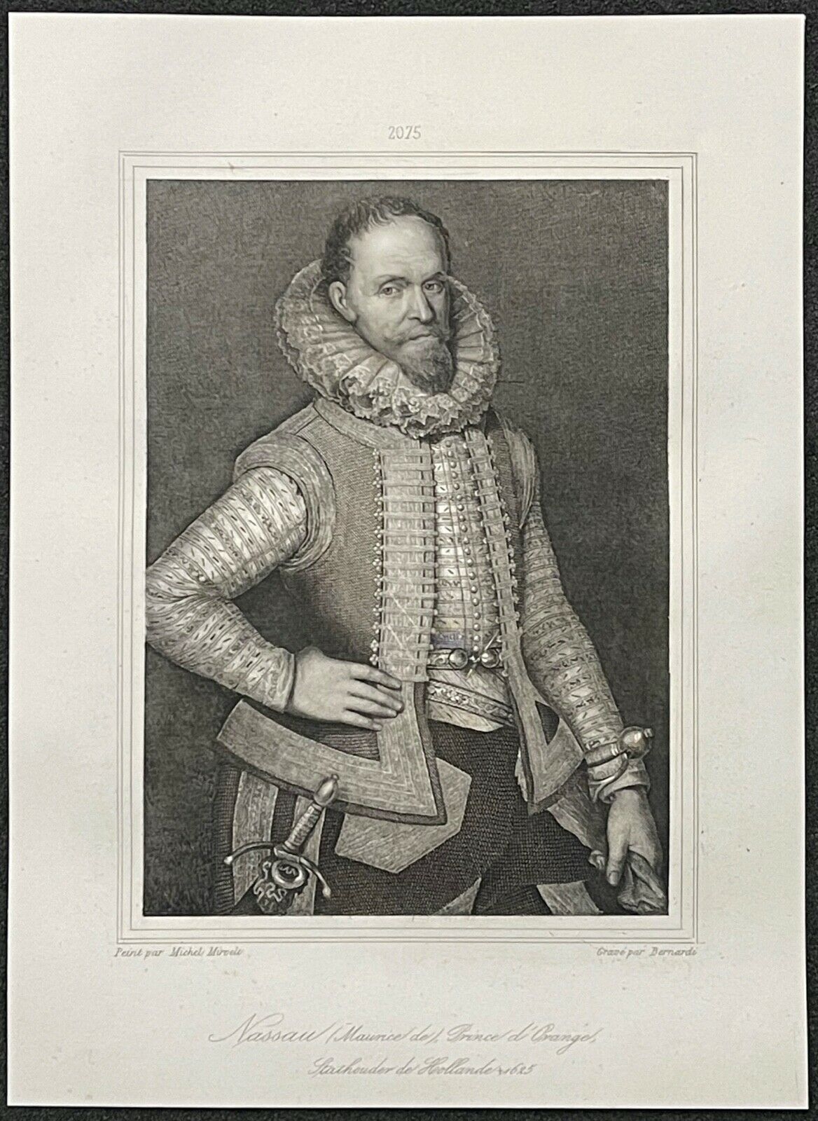 maurice_de_nassau_1567-1625_prince_dorange_gravure_vers_1840_pays-bas