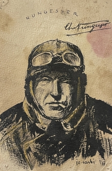 nungesser_charles_1892-1927_autographe_aviation_dessin_encre_de_carbi