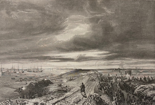combat_de_doel_belgique_hollande_france_1832_estampe_xixe_belgium_lithographie