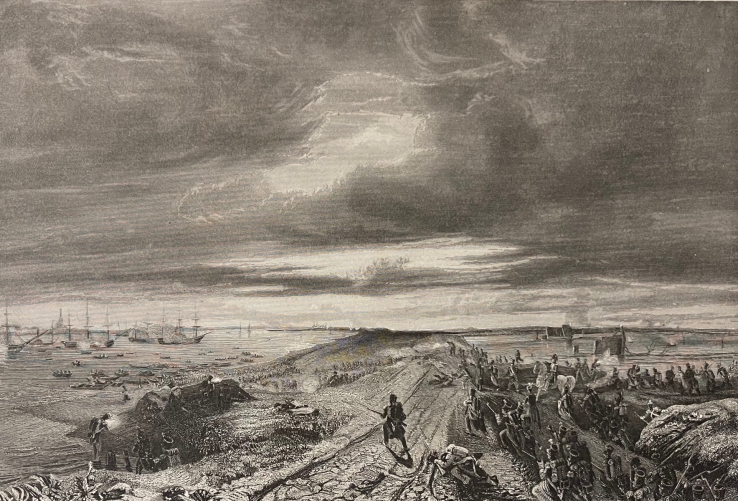 combat_de_doel_belgique_hollande_france_1832_estampe_xixe_belgium_lithographie