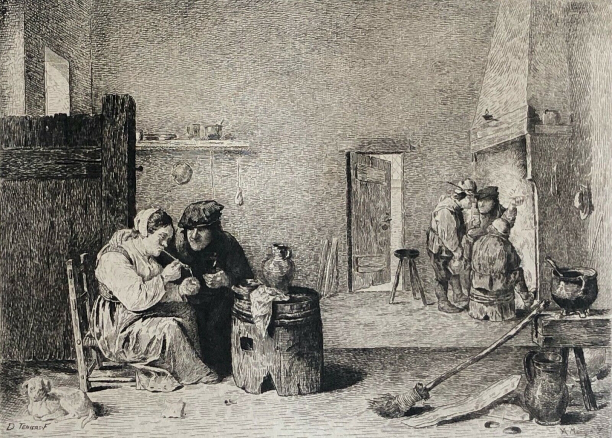 david_teniers_interieur_flamand_grave_par_a_monginb_fin_xixe