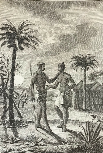 guinee_maniere_de_se_saluer_le_matin_afrique_bernard_picart_1723_africa_xviiie