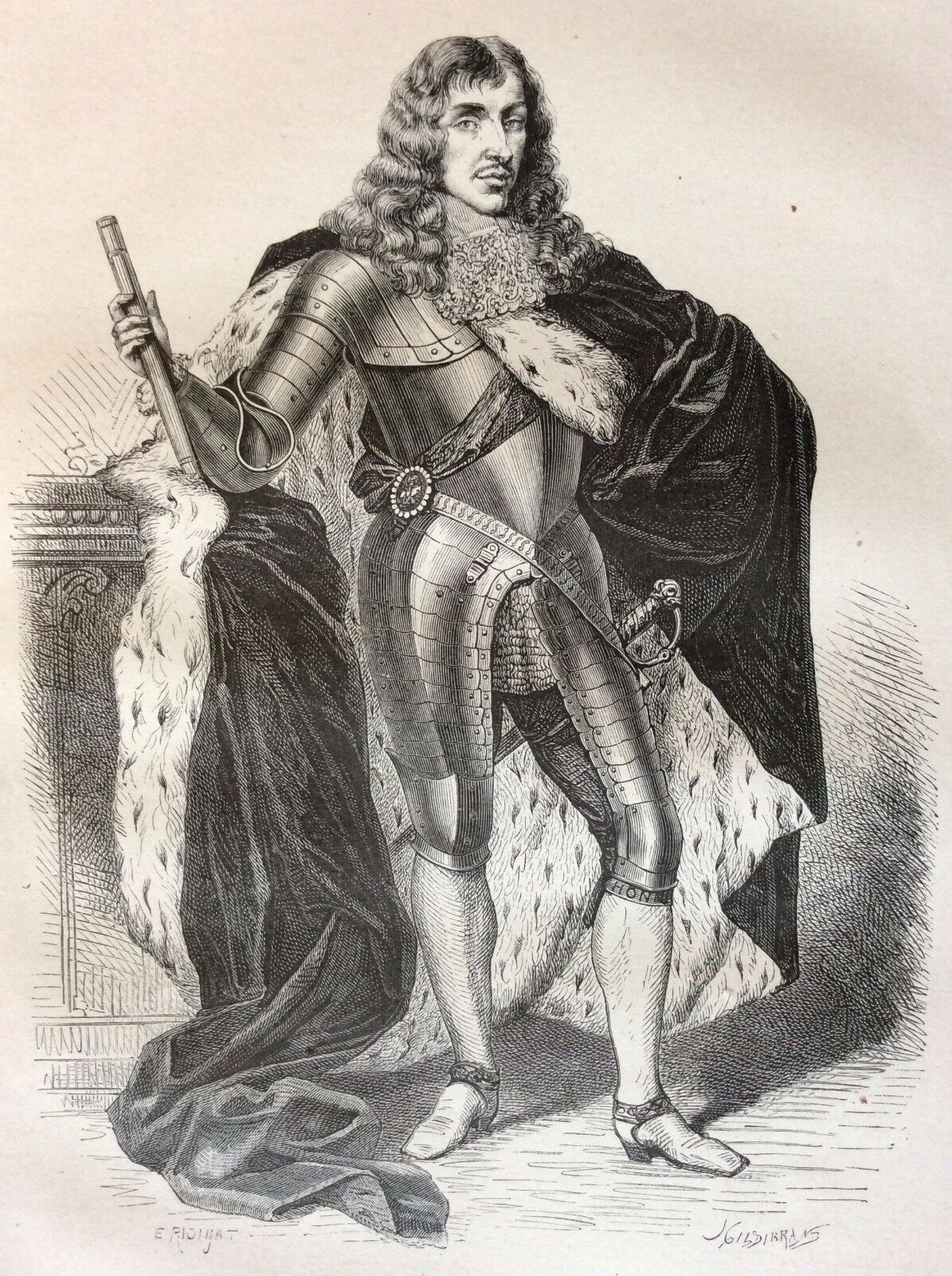 king_charles_ii_etching_engraving_19th_century_england_scotland_ireland