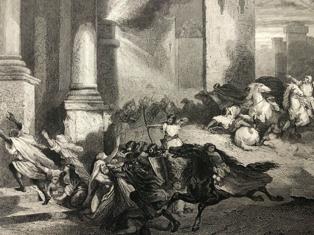 prise_d_antioche_croisade_de_1098_gravure_vers_1830_antakya_turquie