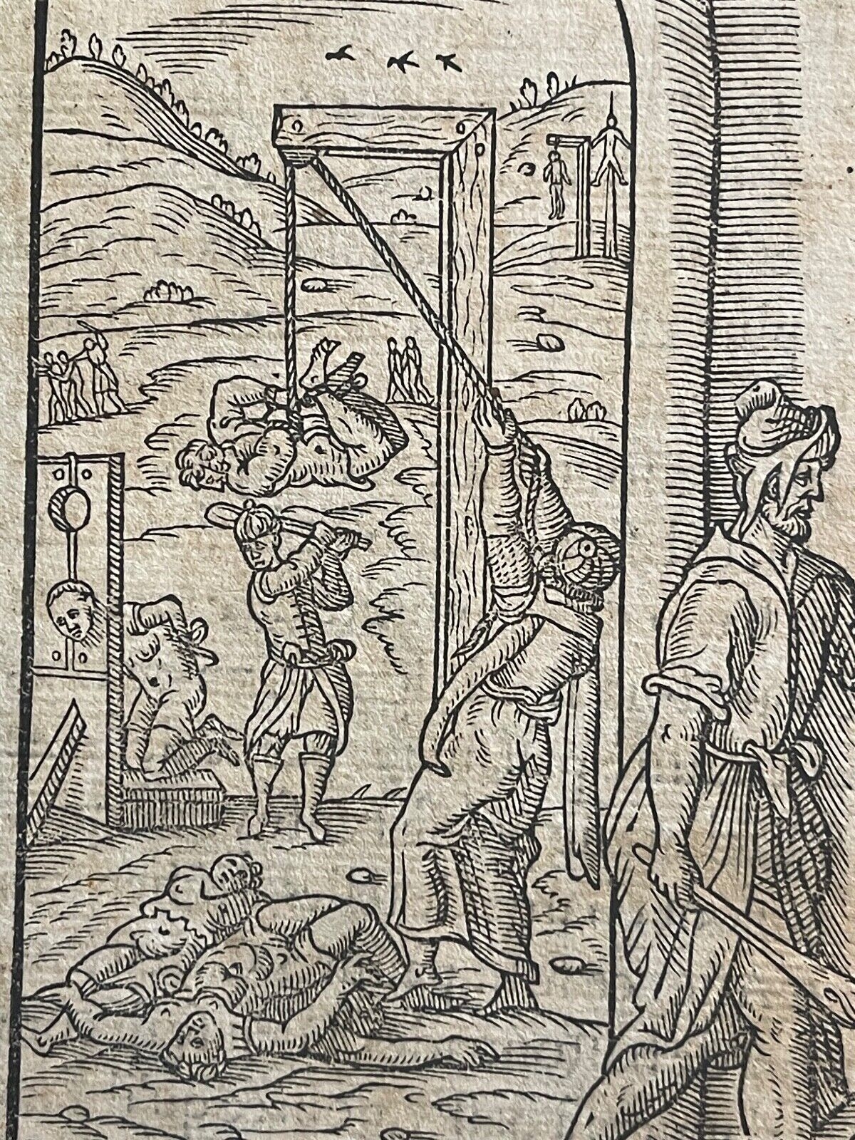 reprise_desclaves_chretiens_evades_chez_les_turcs_turquie_esclave_gravure_originale_d???andre_thevet_1575