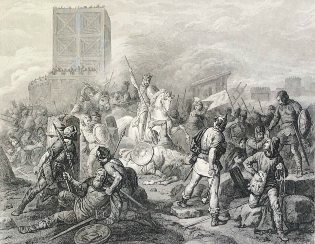 paris_assiege_par_les_normands_en_888_france_gravure_vers_1840