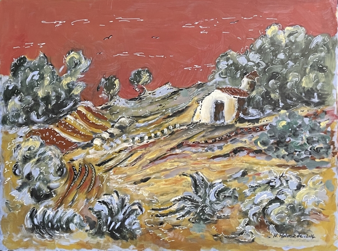 provence_sainte_trinité_de_la_foret_acrylique_sur_papier_arches_2016