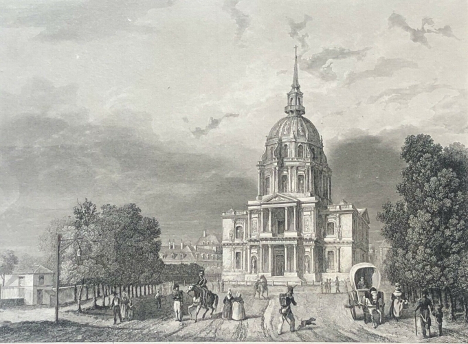 paris_hotel_des_invalides_gravure_lithographie_vers_1840_france__