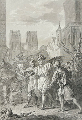 paris_entree_larmee_francaise_1436_guerre_de_cent_ans_charles_vii_france_1840