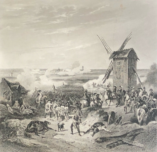 prise_de_menin_napoleon_bonaparte_belgique_moulin_gravure_vers_1840_france