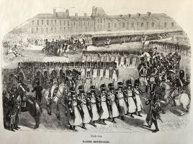 garde_imperiale_estampe_grande_revue_napoleon_bonaparte_france