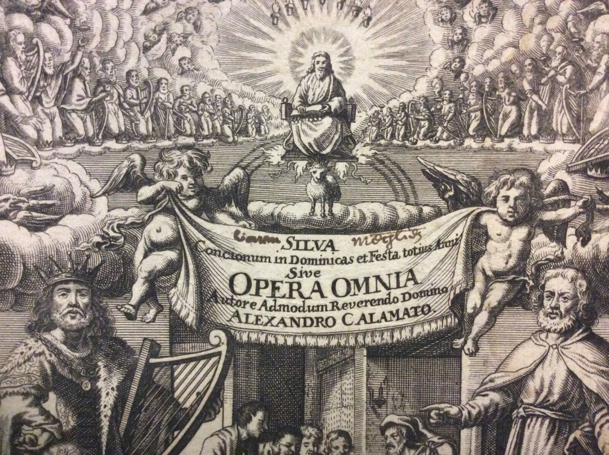 abraham_aubry_frontspice_pera_omnia_sive_nova_sylva_concionum_1679