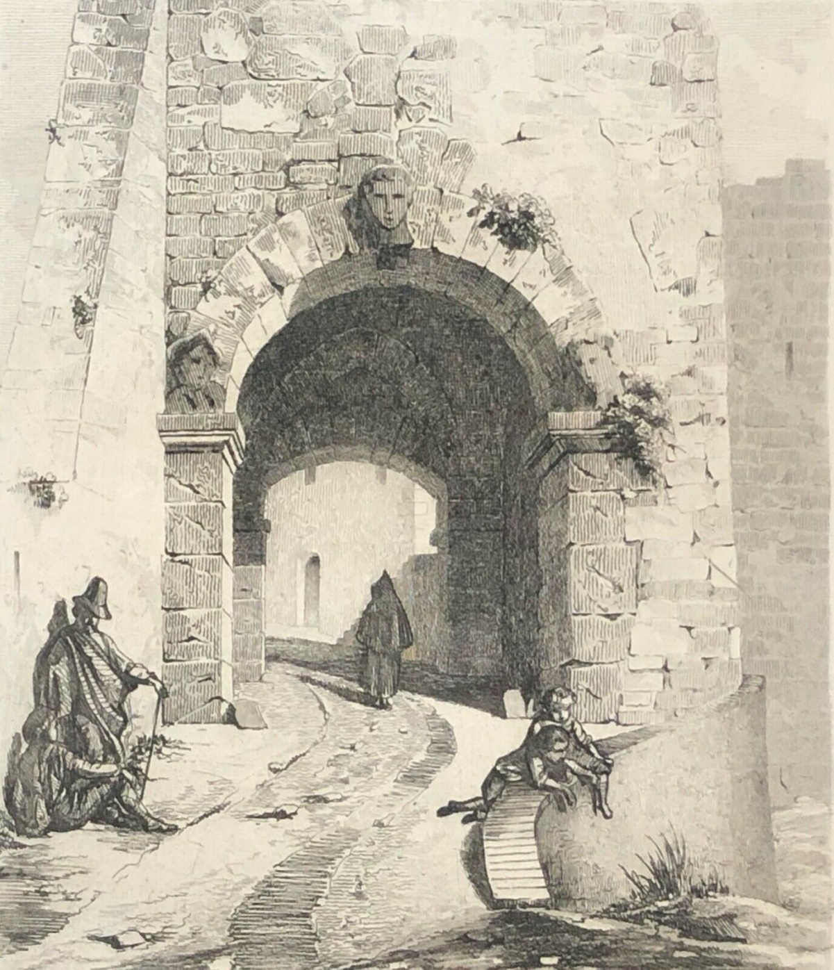 auguste_gabriel_toudouze_porte_de_ville_italie_italia_vers_1850