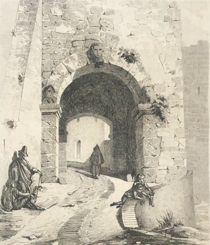 auguste_gabriel_toudouze_porte_de_ville_italie_italia_vers_1850