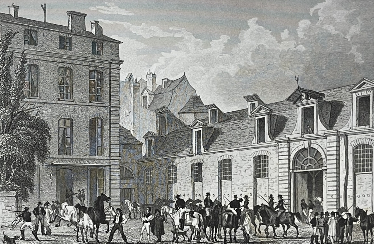 paris_poste_royale_rue_de_labbaye_france_gravure_de_1829