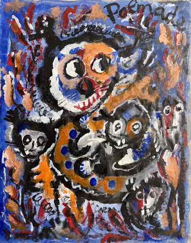 la_gent_trotte-menu_art_brut_acrylique_sur_calque_1990