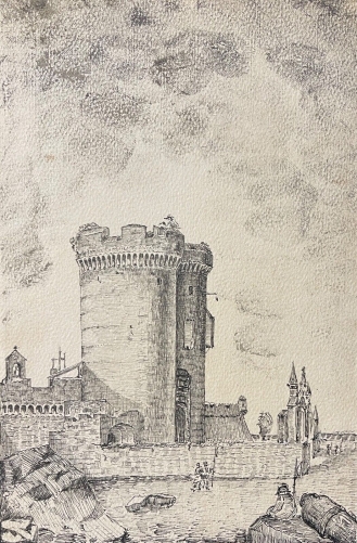 marseille_la_porte_reale_demolie_sous_louis_xiv_dessin_encre_vers_1850_provence
