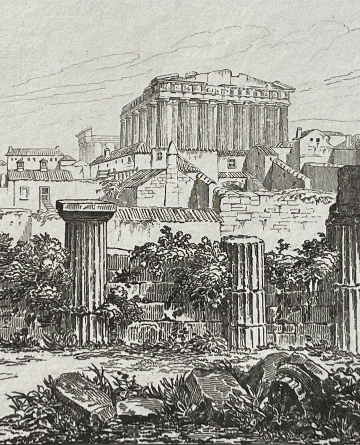 athens_acropolis_propylaea_greece_antique_engraving_1835_parthenon_grece_athenes