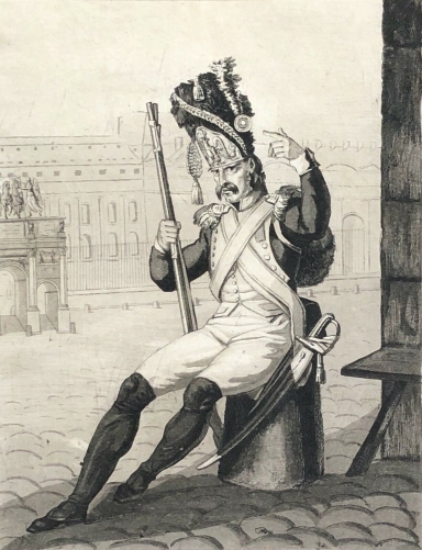 je_la_portois_a_marengo_grenadier_paris_place_du_carrousel_1815_france_napoleon