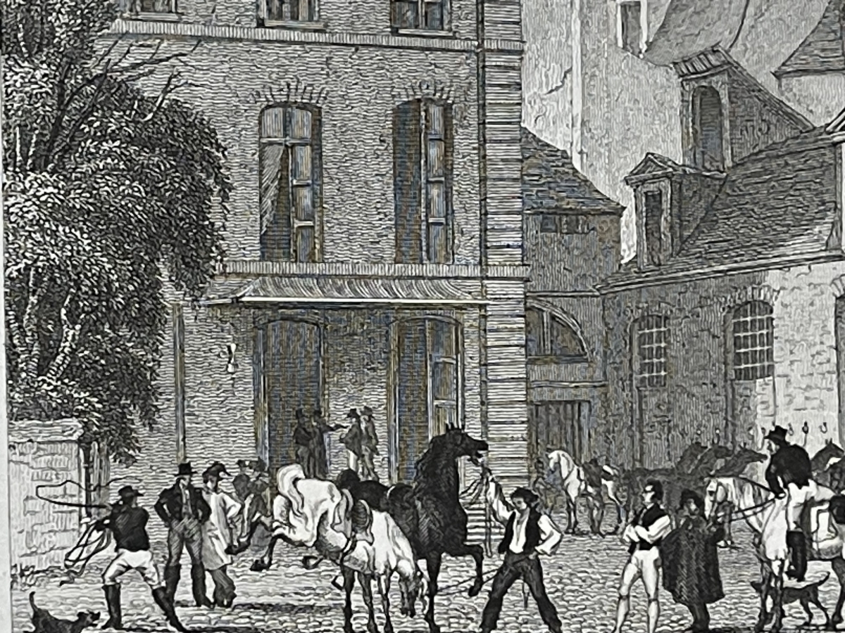 paris_poste_royale_rue_de_labbaye_france_gravure_de_1829