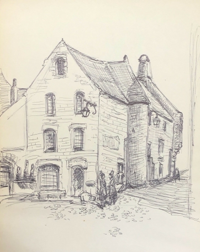 locronan_vieille_maison_bretagne_finistere_vers_1977_dessin_a_lencre