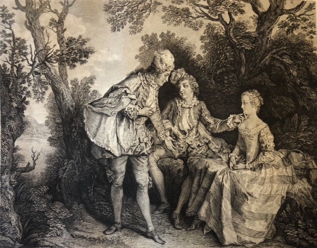 les_deux_amis_nicolas_iv_de_larmessin_dapres_nicolas_lancret_gravure_de_1882