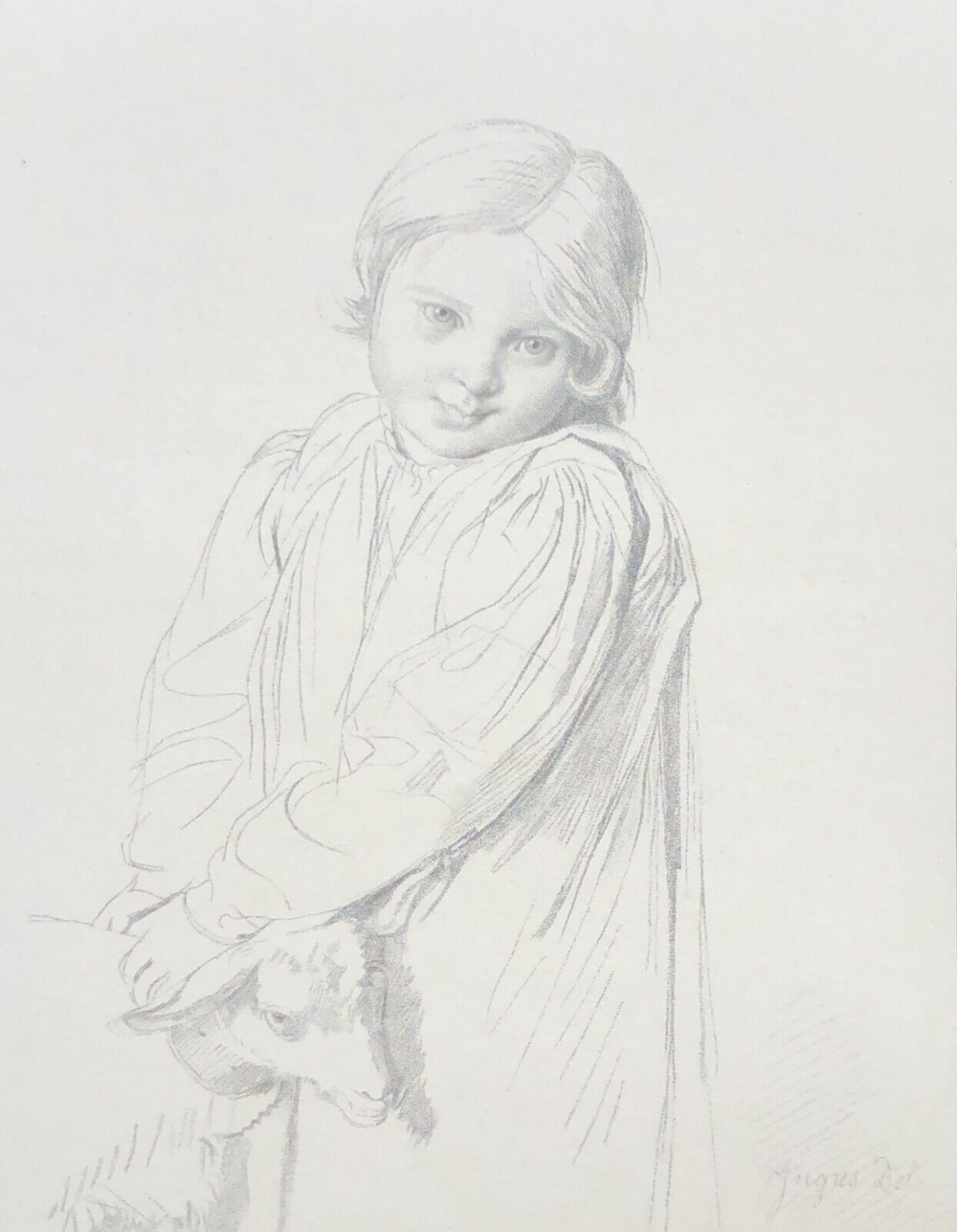 ingres_la_petite_fille_au_chevreau_mlle_taurel_dessin_grave_en_1861_par_dien