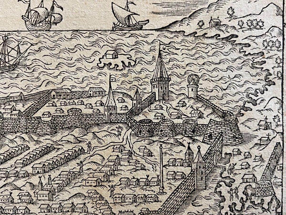 grece_nafplio_ancien_napoli_di_romania_andre_thevet_1504-1592_engraving_1575