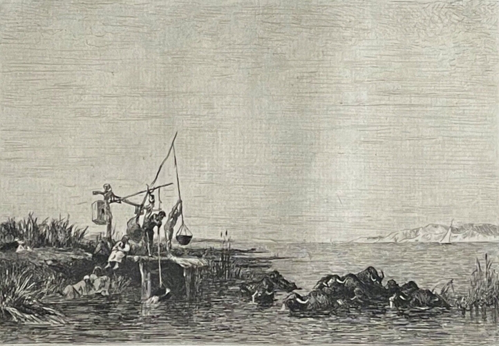 egypte_bord_du_nil_dapres_eugene_fromentin_grave_par_milius_en_1880_eau