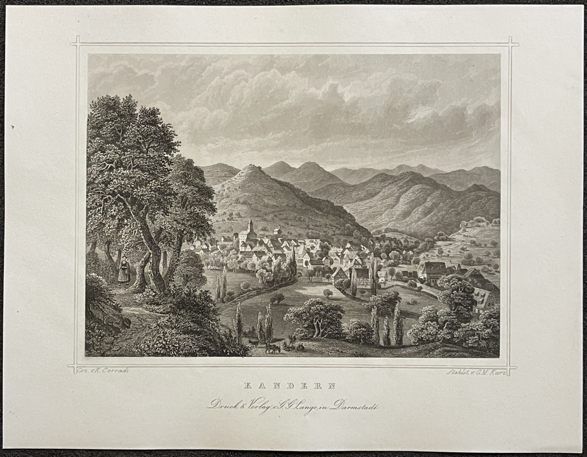 kandern_lorrach_bade-wurtemberg_allemagne_rhin_rhein_gravure_de_1863