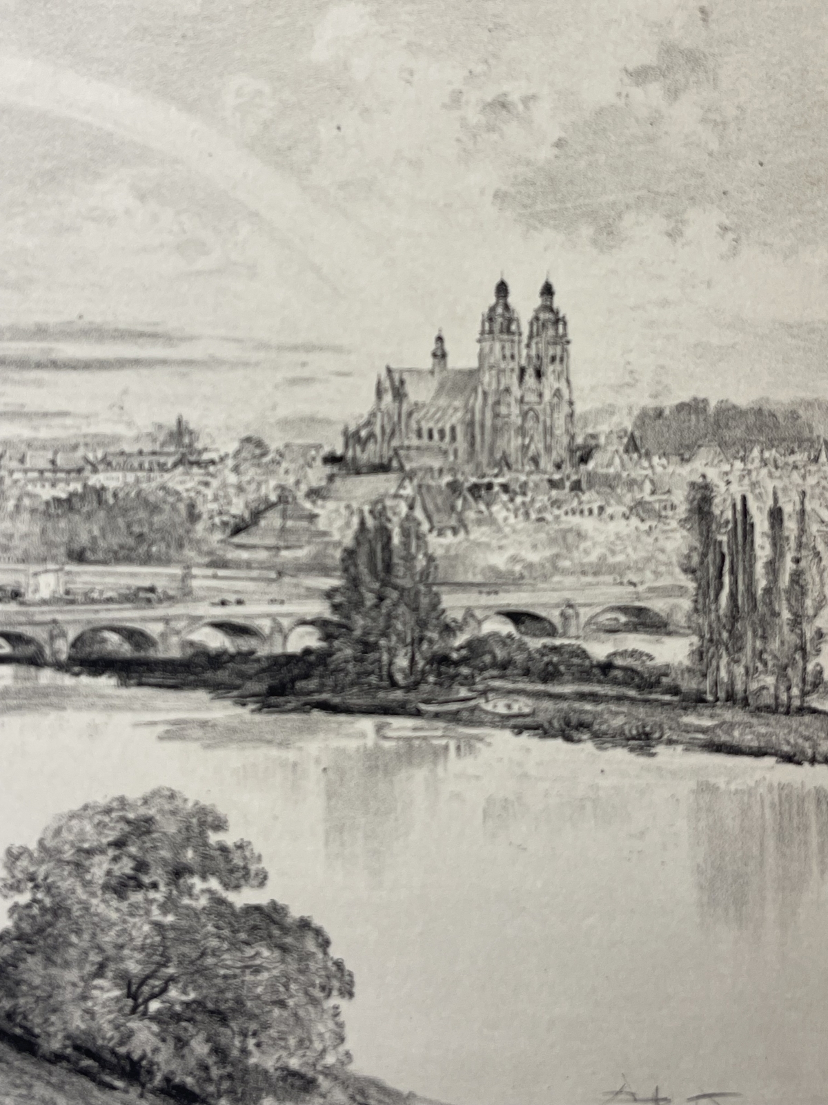 tours_loire_bridge_and_saint-gatien_cathedral_antique_lithograph_robida_1892